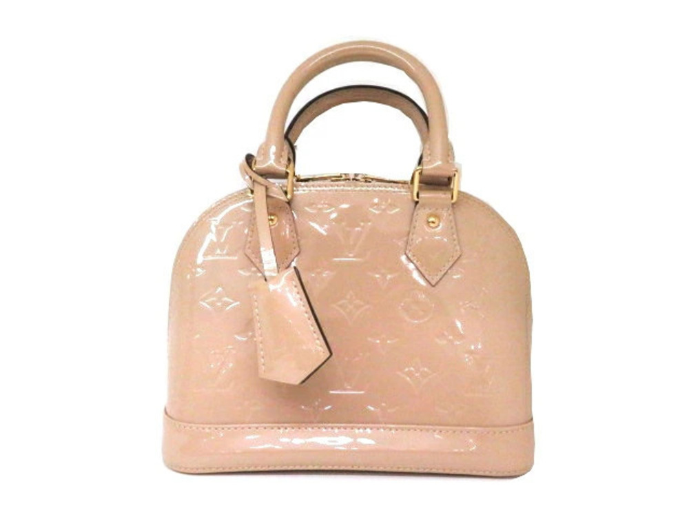 LOUIS VUITTON Alma Shoulder Bag Vernis Dune Brown